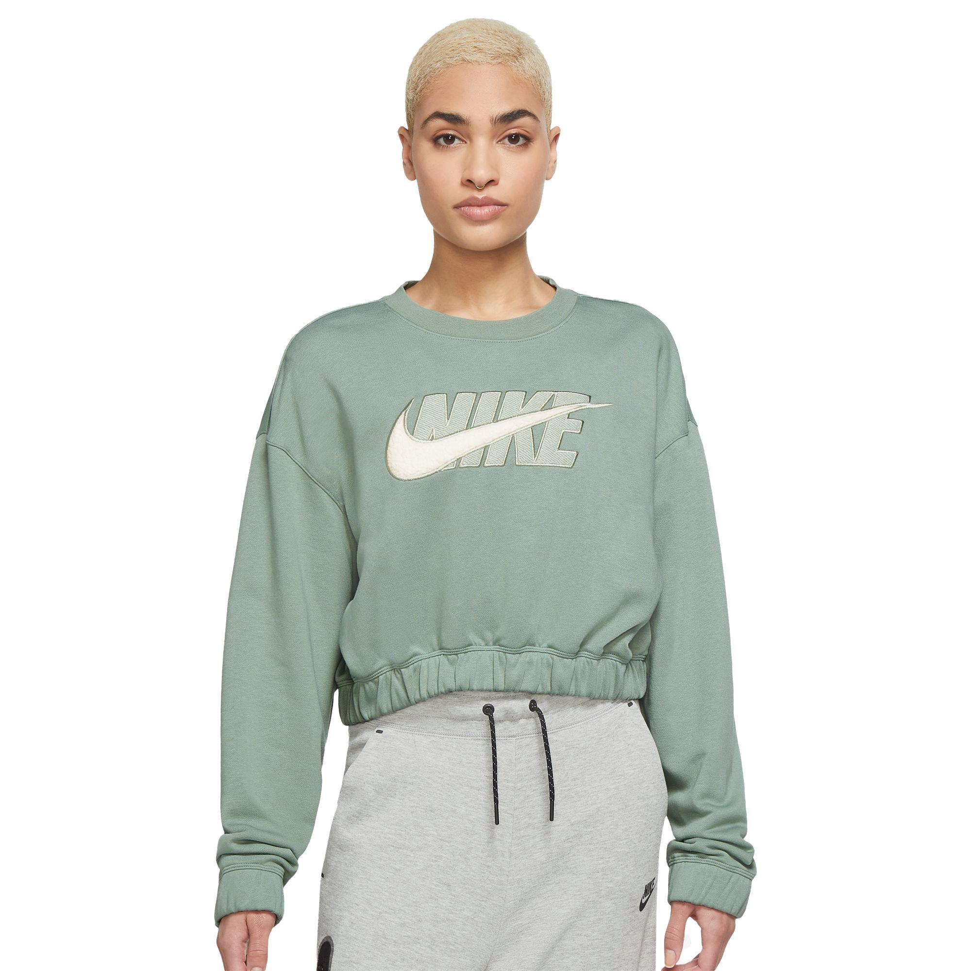 Women's nike sportswear icon best sale clash fleece crew sweatshirt